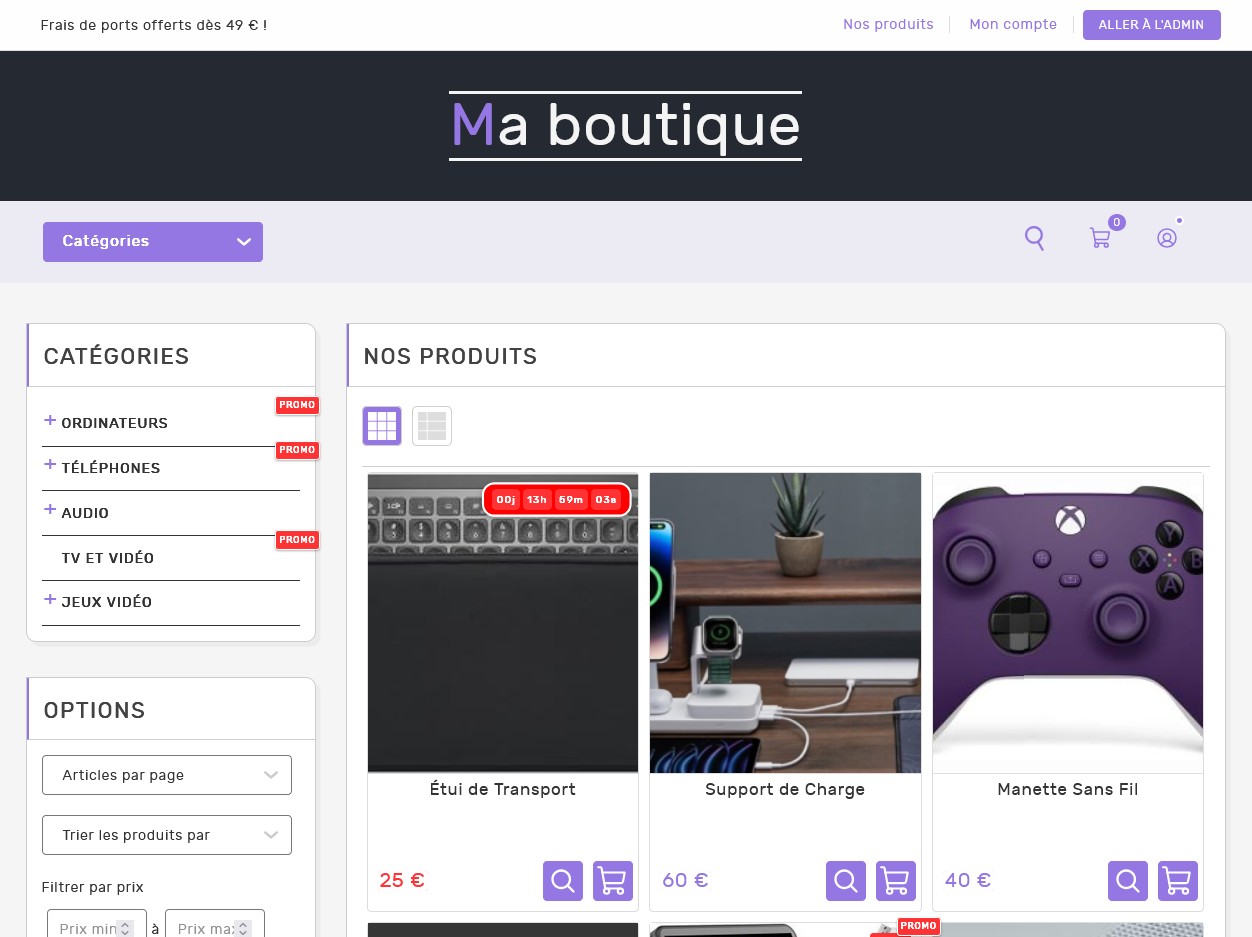 Boutique en ligne - C2shop